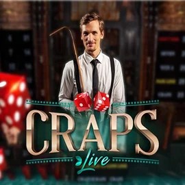 Live Craps online game logo by Evolution on x3bets.gr